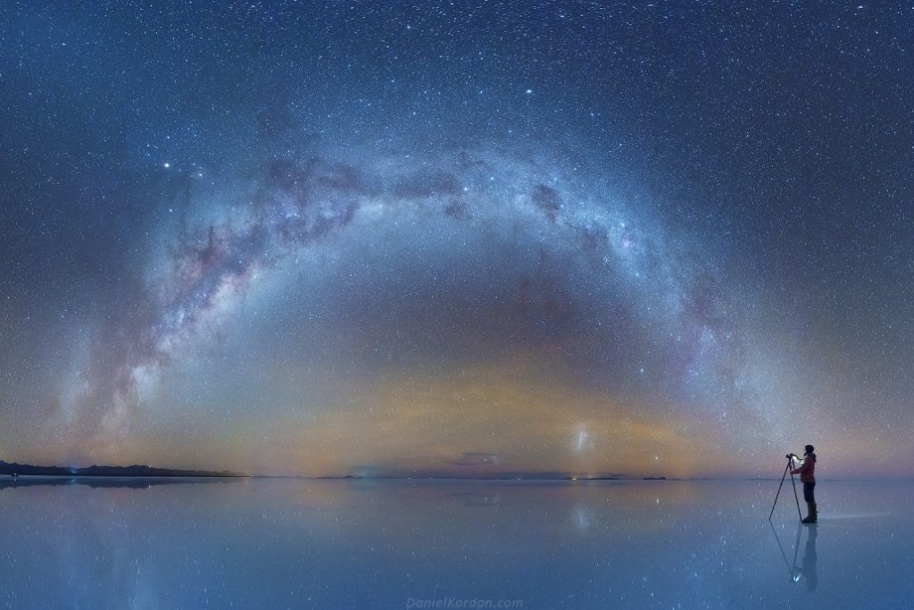 psicologiasdobrasil.com.br - Fotógrafo captura fantásticas imagens da Via Láctea refletidas no maior deserto de sal do mundo