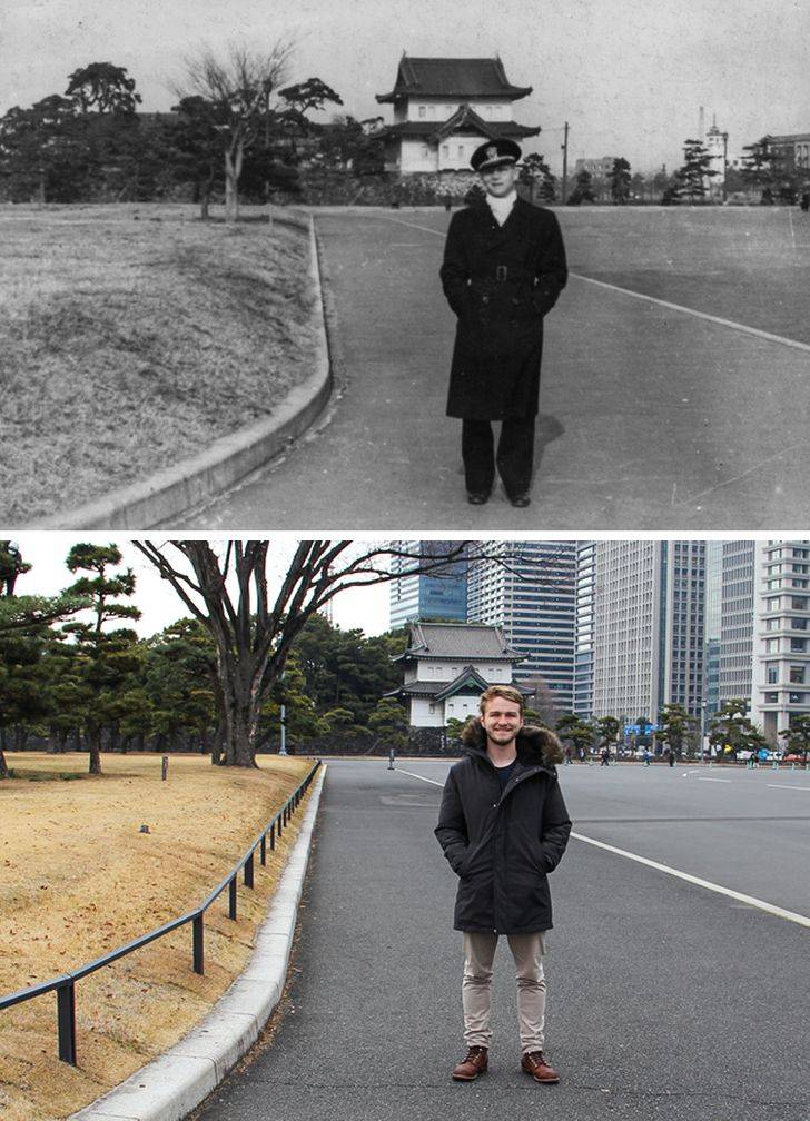 psicologiasdobrasil.com.br - O passado e o presente se cruzam em 17 incríveis recriações de fotos antigas