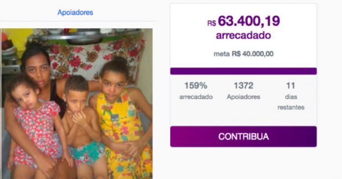 Após oferecer faxina a R$ 20 para alimentar filhos, mulher ganha mais de R$ 60 mil em doações