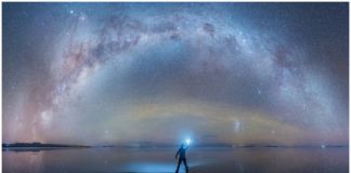 Fotógrafo captura fantásticas imagens da Via Láctea refletidas no maior deserto de sal do mundo