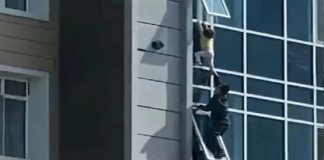 Vídeo: Rapaz salva menina de 3 anos de queda do 8º andar de prédio
