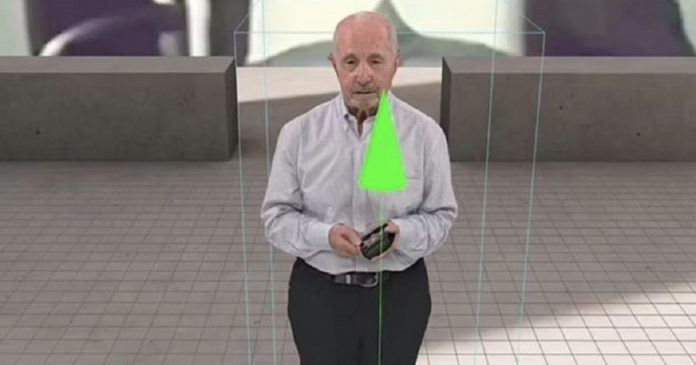 Idoso criou um holograma 3D dele mesmo para que seus bisnetos possam conhecê-lo