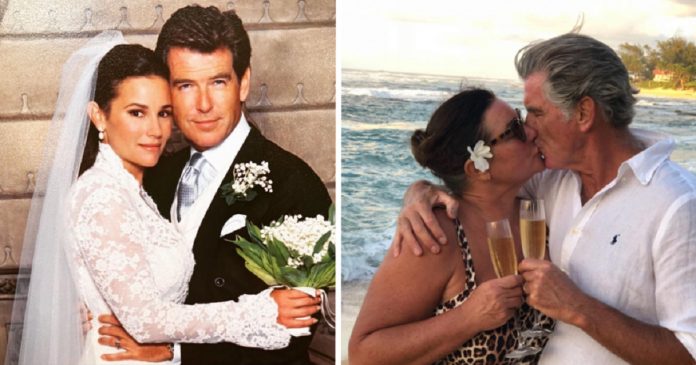 Pierce Brosnan celebra 21 anos de casamento com mesagem emocionante: “Continuamos dançando”