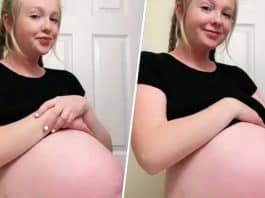 Mulher grávida viraliza o “esvazia” a barriga em segundos; especialista explica se prática é segura
