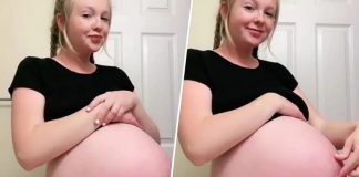 Mulher grávida viraliza o “esvazia” a barriga em segundos; especialista explica se prática é segura