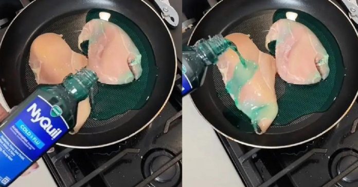 Desafio, potencialmente letal, de fritar frango em xarope de paracetamol se espalha pelas redes