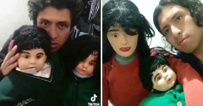 Homem cria ‘namorada’ e ‘filhos’ de pano: “Queria uma família completa”