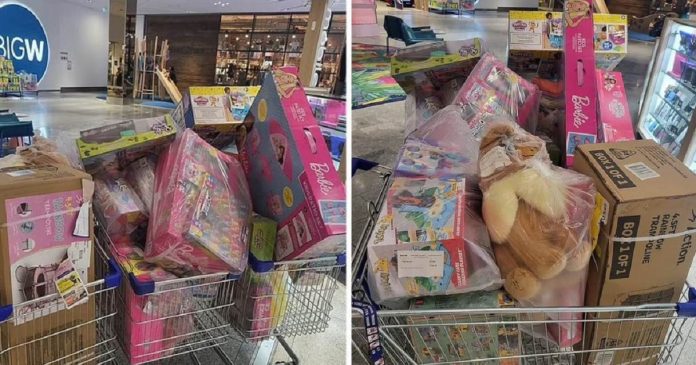 Mãe é criticada por encher 3 carrinhos de compras com brinquedos para sua filha: ‘Excesso de mimo’