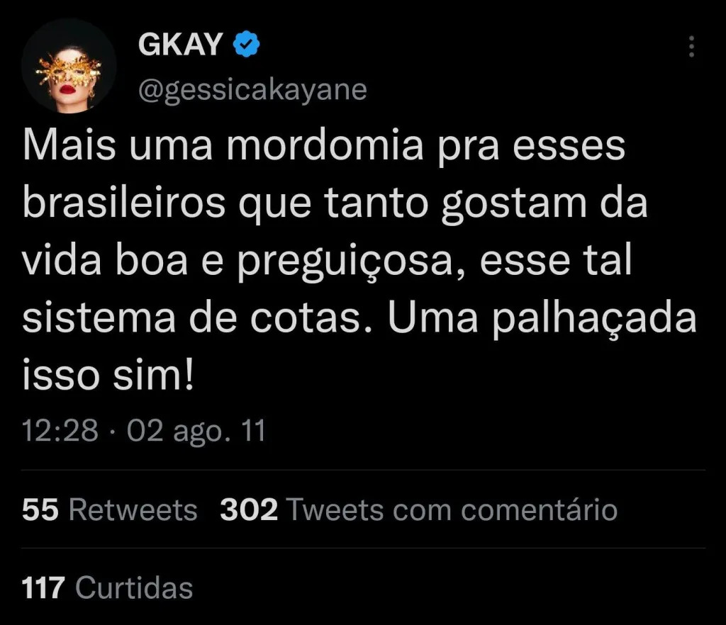 psicologiasdobrasil.com.br - Gkay desativa rede social após internautas resgatarem comentários polêmicos
