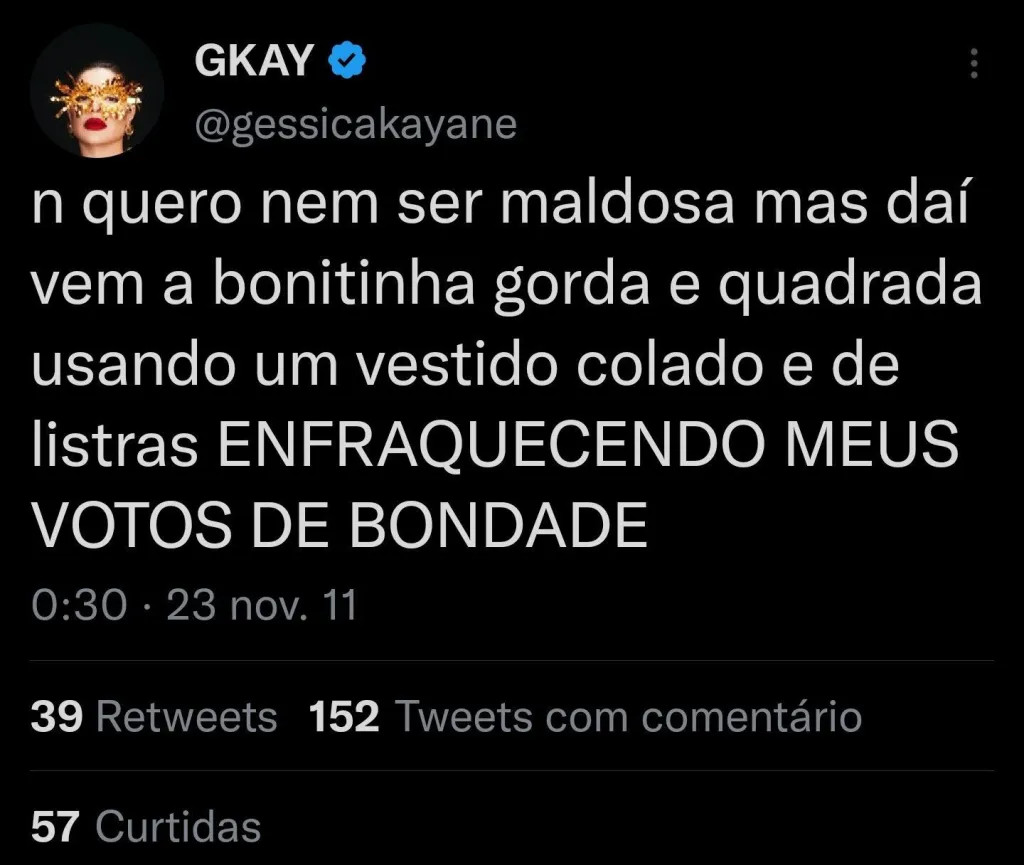 psicologiasdobrasil.com.br - Gkay desativa rede social após internautas resgatarem comentários polêmicos