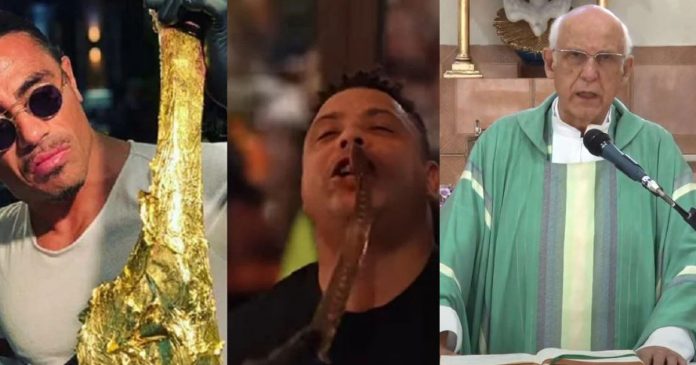 Padre Júlio Lancelotti critica ostentação de jogadores por comer carne banhada a ouro