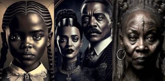Artista reimagina Wandinha e os Addams como uma família negra