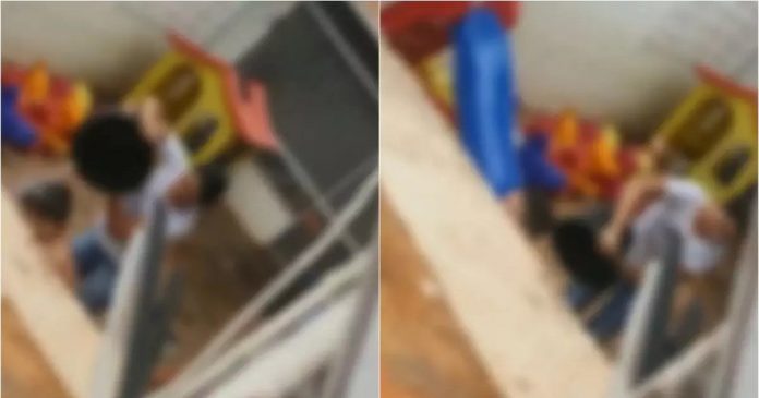 VÍDEO: Professora de creche despeja balde de água em menino autista