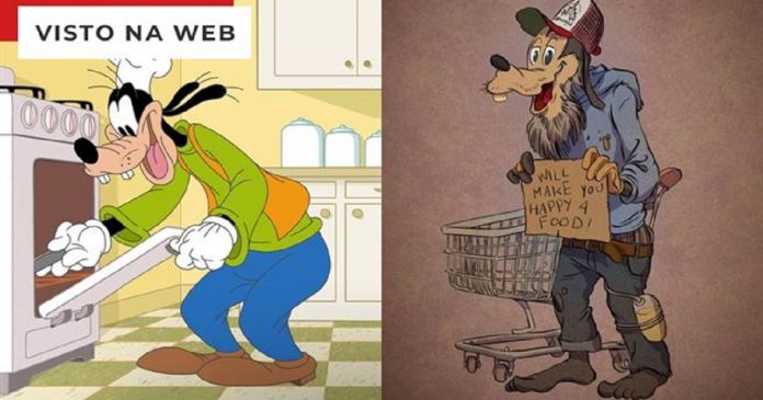 Personagens de animações clássicas ganham versão “aposentada”