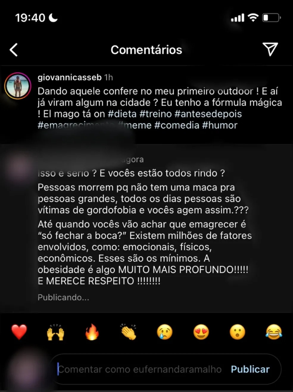 psicologiasdobrasil.com.br - Médico polemiza com post gordofóbico: 'cansado de ser feio e gordo? Seja só feio'