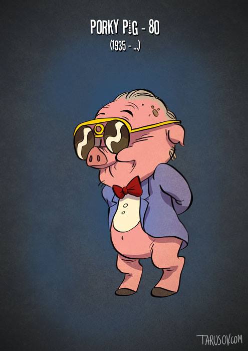 psicologiasdobrasil.com.br - Personagens de animações clássicas ganham versão "aposentada"