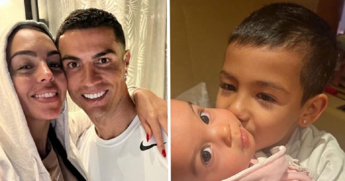 Mulher de CR7 é acusada de ser uma “mãe ruim” por deixar filho de 5 anos usar brinco