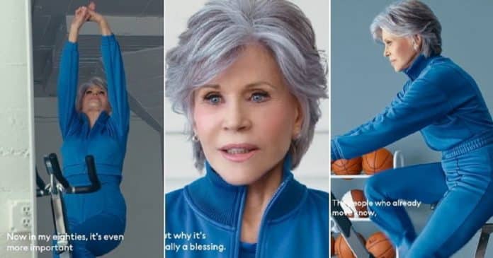 Após remissão de câncer, Jane Fonda mostra rotina de exercícios ao 85: “Ainda carrego meus netos”