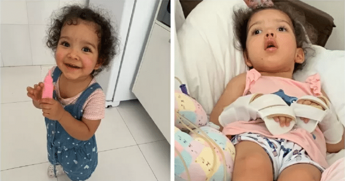 Menina de 2 anos é internada com sintoma de gripe e sai com paralisia cerebral