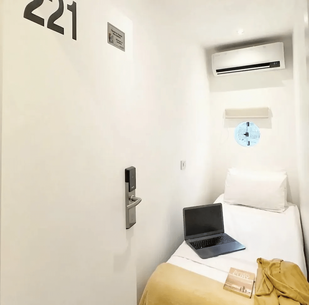 psicologiasdobrasil.com.br - Descubra o menor quarto de hotel de São Paulo: Apenas 3 m² e diárias de R$ 79; veja por dentro