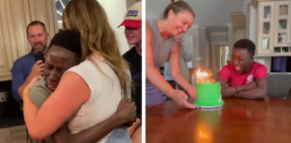 Meninos recentemente adotados se emocionam com primeiro bolo de aniversário da vida