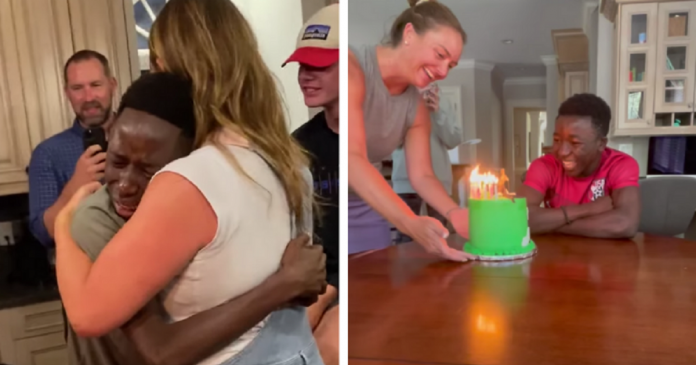 Meninos recentemente adotados se emocionam com primeiro bolo de aniversário da vida