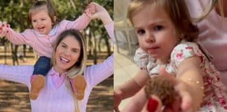 Bárbara Evans responde críticas após dar brigadeiro para a filha: ‘Quem decide sou eu’