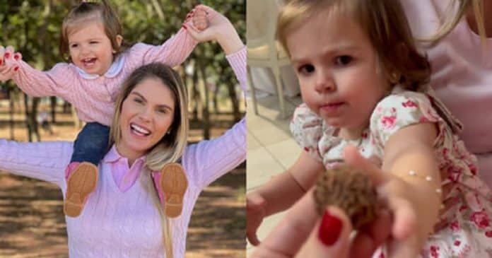 Bárbara Evans responde críticas após dar brigadeiro para a filha: ‘Quem decide sou eu’