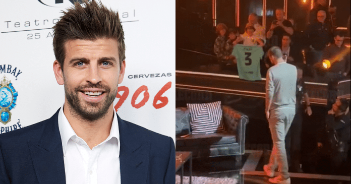 Vídeo: Piqué despenca de uma altura de 2 metros durante evento no México