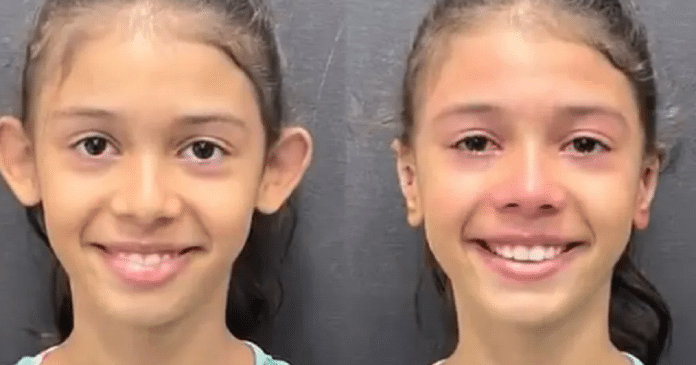 Vídeo: Menina chora ao se ver após procedimento para correção de orelhas