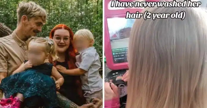Mãe diz que nunca lavou cabelo da filha de 2 anos: “Não farei isso até que ela chegue à puberdade”
