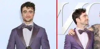 Daniel Radcliffe posa com a parceira e diferença de altura e de idade chamam atenção