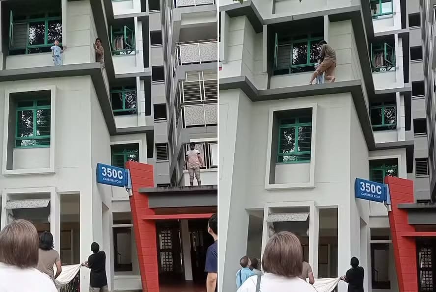 psicologiasdobrasil.com.br - VÍDEO: Homem salva criança que andava em parapeito de prédio