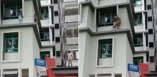 VÍDEO: Homem salva criança que andava em parapeito de prédio