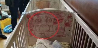 Irmãos isolados do mundo por mais de três anos fizeram desenhos assustadores durante o cativeiro — Foto: Reprodução/Polícia Nacional da Espanha