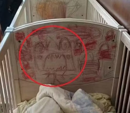 Irmãos isolados do mundo por mais de três anos fizeram desenhos assustadores durante o cativeiro — Foto: Reprodução/Polícia Nacional da Espanha