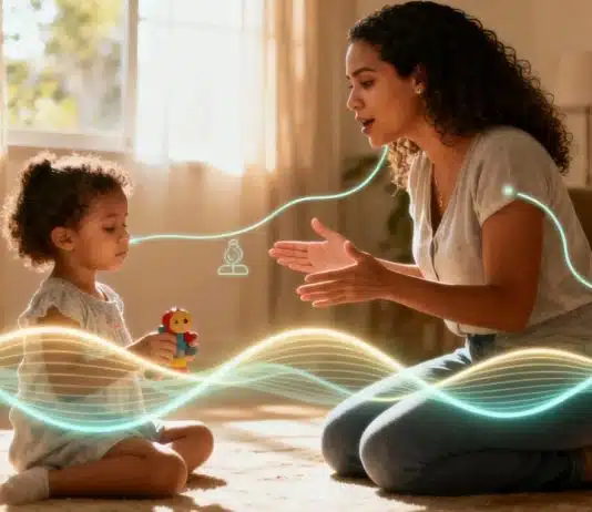 A frase de 2 palavras que acalma qualquer criança em segundos — e a neuropsicologia explica por quê!